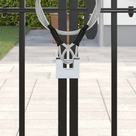vidaXL Hangslot 6 pcs Zilver Staal