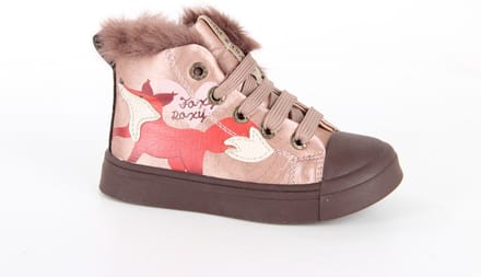 Veterschoenen | Meisjes | Pink Fox | Fluffy | Shoesme | Maat 23