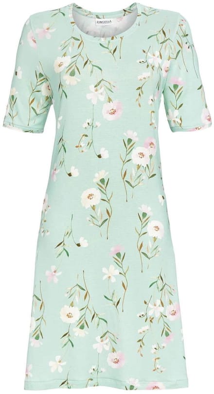 Ringella – Flower Print – Nachtkleed – 5211034 – Jade – Maat 48