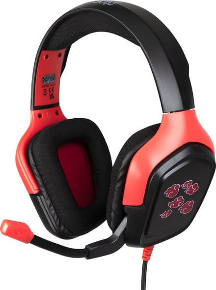 Naruto - gaming headset - Akatsuki - inklapbare microfoon - in-line afstandsbediening (Playstation/Xbox/Switch)