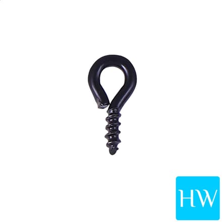 Schroefoog 4.0 x 8.0 mm (micro klein formaat) - zwart kleurig (200 stuks)