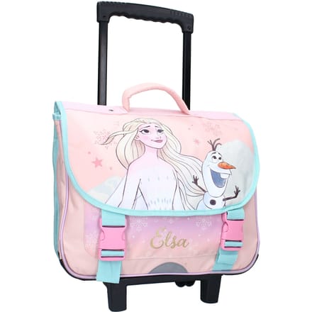 Frozen II It's All Magic Trolley Schoolrugzak - Roze - Schooltas Meisjes - Elsa & Olaf