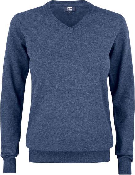 Cutter & Buck Oakville V-neck Dames 355419 - Navy Melange - M