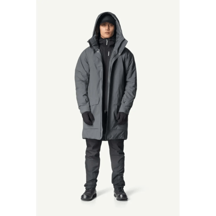Houdini Fall in Parka Heren (Maat - M, Kleur - Thunder Gray)