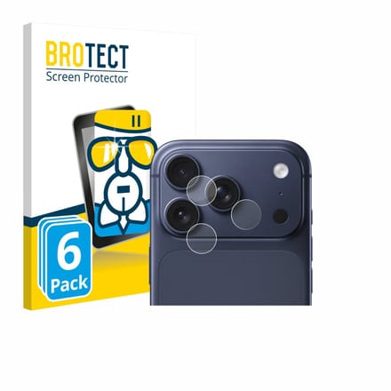 Screenprotector 6 Stuks voor Apple iPhone 17 Pro (ALLEEN Camera Lens) Beschermglas transparant