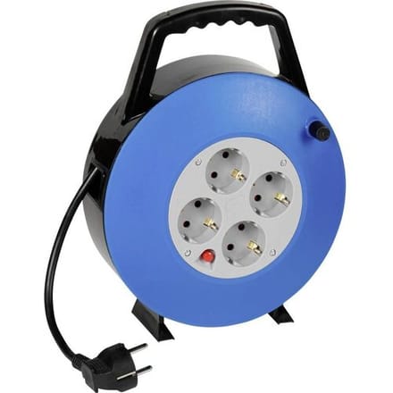 Vivanco VVELBOB10MT Kabelhaspel 10 m Zwart