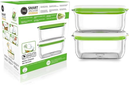 Vacuüm Bewaarbussen Set (2 stuks) - 1450 ml - Vershouders voor Voedsel