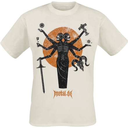 Metal.de T-shirt - Metal Creature - S tot XXL - voor Mannen - gebroken wit