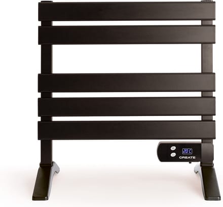 CREATE - Elektrisch handdoekenrek 150W, Zonder planchetten - Zwart - WARM TOWEL MINI