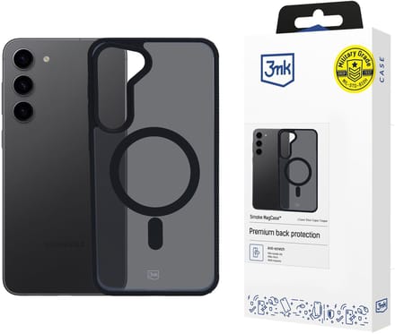 Hoesje voor Samsung Galaxy S23 5G - 3mk Smoke MagCase
