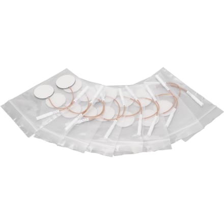 16 stuks Elektrode Patch Zelfklevend Herbruikbaar Vervanging Ronde Elektrode Pad voor TENS Machine 1.2 white