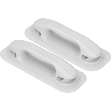 Lot de 2 rampes de canot pneumatique avec poignée perforée pour bateau de pêche à la dérive et canoë gray