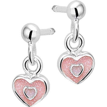 The Jewelry Collection - Oorhangers Hart - Zilver