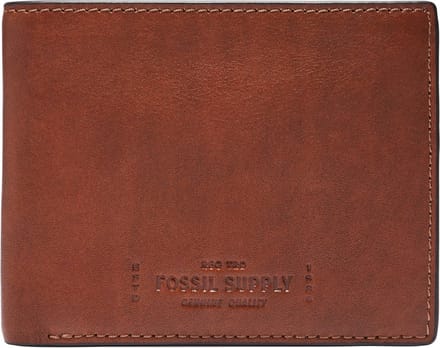 FOSSIL Portemonnee Gregg Bifold Medium Brown Bruine