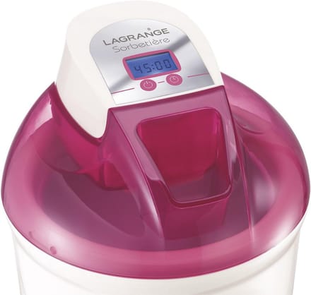 IJsmachine - Dessertmaker - Zelf ijs maken - Elektronisch display - 15 liter - Paars wit