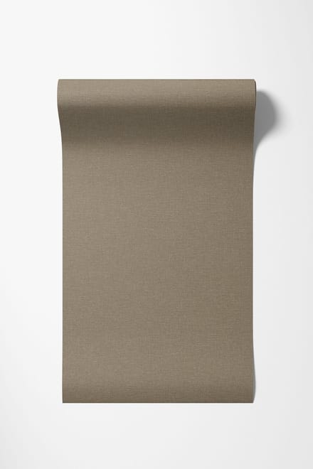 Dutch Wallcoverings - Vliesbehang - Linen & Textures - uni bruin- LT10029