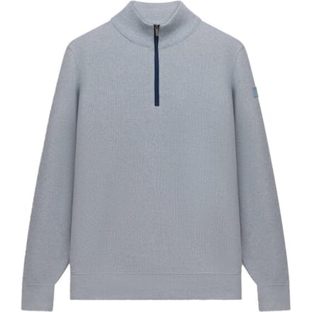 State Of Art Half Zip Trui Melange Lichtblauw - Maat L - Heren - Pullovers