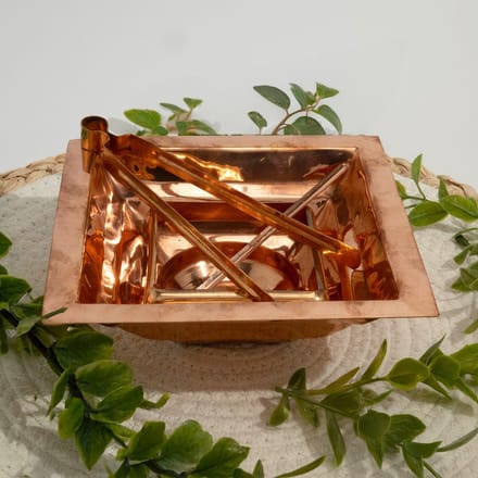 Puur koperen Havan Kund set 5 Delig