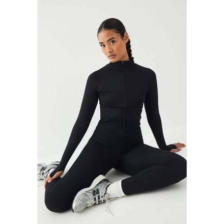 Dames DSGN Studio Ultra Sculpt Doorritsjack | Black | Maat: Medium