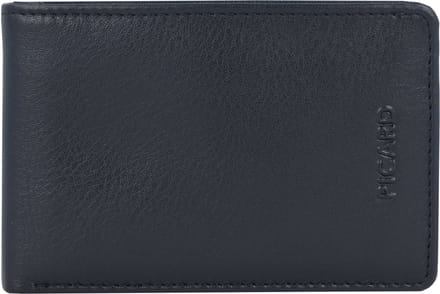 PICARD Leren portemonnee Brooklyn Bifold Wallet Black zwart