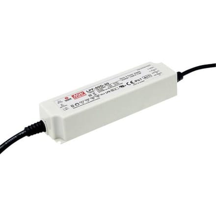 MEAN WELL LPF-60-42 LED-driver, LED-transformator Constante spanning, Constante stroomsterkte 60 W 1.43 A 25.2 - 42 V/DC Niet dimbaar, PFC-schakeling,