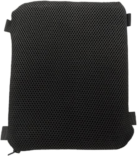 Motorstoelkussen - Zitkussen Motor - Comfortabel Rijden - Schokabsorberende Honingraatstructuur - 37 cm - Zwart