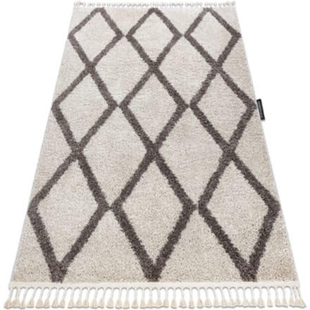 Kleden Rugsx Tapijt BERBER TROIK crème rand , Barber 80x150 cm