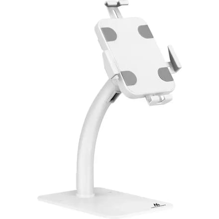 Maclean - Tablethouder voor desktop met slot - 7,9"-11"- universeel - MC-468W - Wit