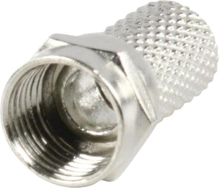 F-Connector 7.0 mm Male Metaal Zilver