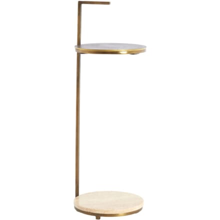 Light & Living - Bijzettafel LEDA - Ø26x76 cm - Bruin