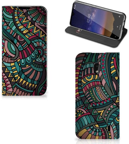 Nokia 2.2 Hoesje met Magneet Aztec