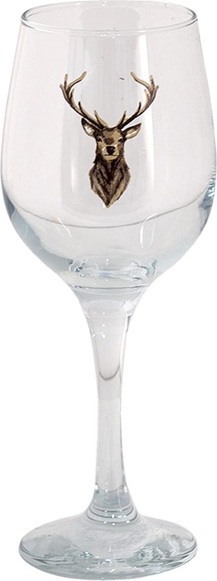 Clayre & Eef Wijnglas 300 ml Glas Rendier
