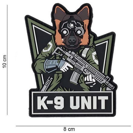 Embleem 3D PVC K-9 Unit glow in the dark