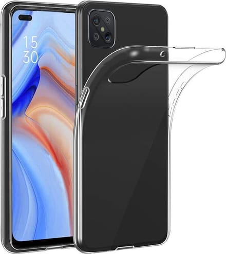 Hoesje voor Oppo Reno 4Z backcover Shockproof siliconen Transparant