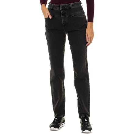 Dames lange stretch denim broek 6Y5J14-5D26Z