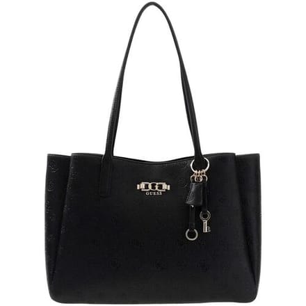 Guess Anise multi comp tote shopper black logo