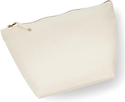 Westford Mill Canvas Accessory Bag WM540 - Natural - S (13,5 x 12 x 6 cm)
