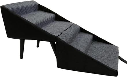 Honden trap - Huisdier helling - Veilige toegang - Inklapbaar ontwerp - Tot 62 cm - Grijs