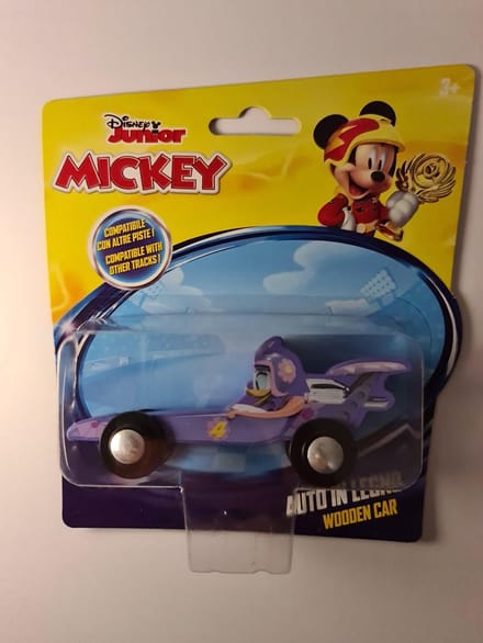 Disney Racewagen Daisy Junior 15 Cm Hout Paars