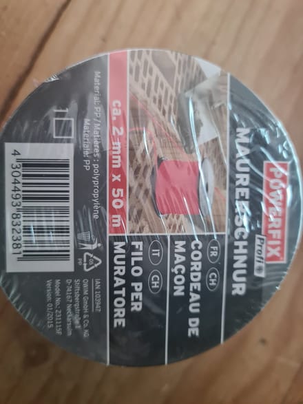 Powerfix Metselwerk koord Rood