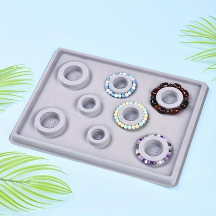 1 Pièce Plaque de Design de Bijoux en Matière Plastique Adaptée pour la Fabrication de Bracelets Colliers DIY white