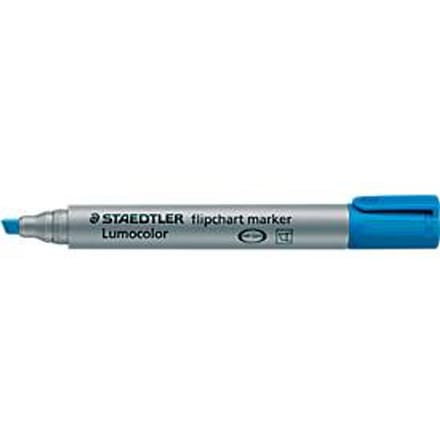 STAEDTLER flipchartmarker Lumocolor blauw, 2-5 mm, wigvormige punt