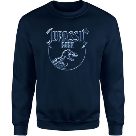 Jurassic Park Logo Metal Sweatshirt - Blauw - L