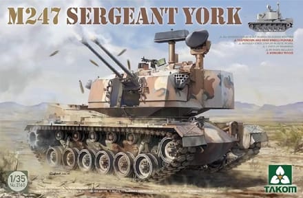 Takom Modelbouwpakket Militaire voertuigen - 2160 M247 Sergeant York Plastic - 1:35 - Modelbouw