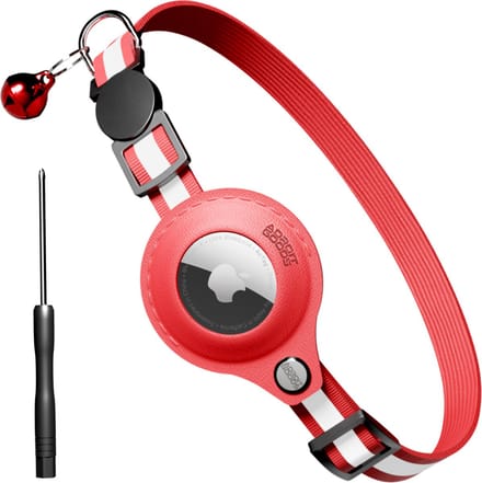 AdroitGoods Katten/honden halsband - Rood - Geschikt Voor Apple AirTag