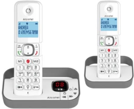 Draadloze vaste telefoon Classic F860 Voice Duo - Wit/Grijs