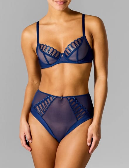 Sapph - Lara Plunge BH Navy - maat 80D - Blauw