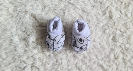 Little Jay baby slofjes animal collection grijs