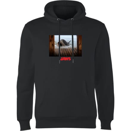 Jaws Shark Scene Hoodie - Black - L