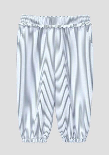 Broek met elastische taille wijde pasvorm met volants voor baby s.Oliver